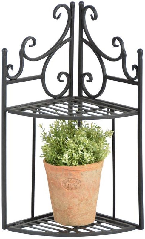 Hjørne hylde til planter 22,0 x 22,1 x 47,2 cm Esschert Design