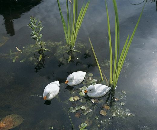 Blanche Canards Figure décorative 9 cm Ubbink