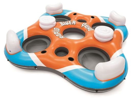 Galleggiante Gonfiabile con Schienale Rapid Rider Isola Gonfiabile X4 257x257 cm