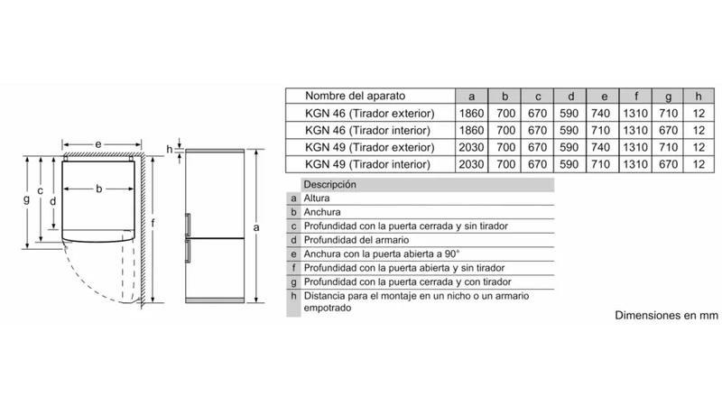 Kombinierter Kühlschrank Balay 3KFE776WE Weiß (203 x 70 cm) — Brycus