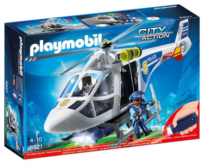Hélicoptère de police avec lumières LED Playmobil 6921 — BRYCUS
