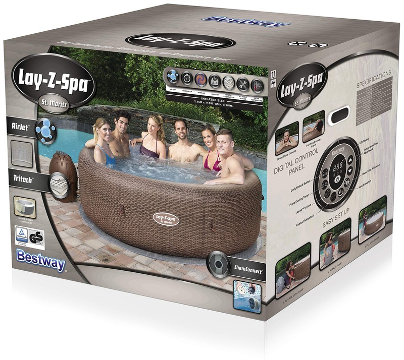 Spa gonflable Lay-Z-Spa St. Moritz pour 5-7 personnes — BRYCUS