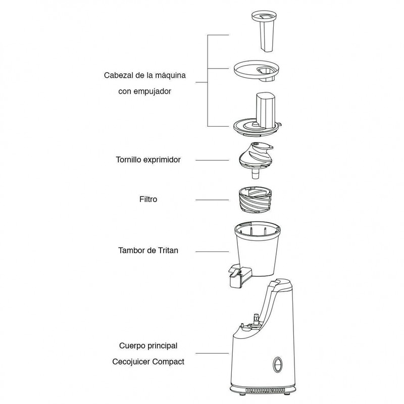 M langeur Cecojuicer Compact Cecotec BRYCUS