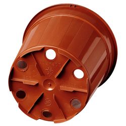 Pot luxo marrom 15 x 13,1 centímetros unidade
