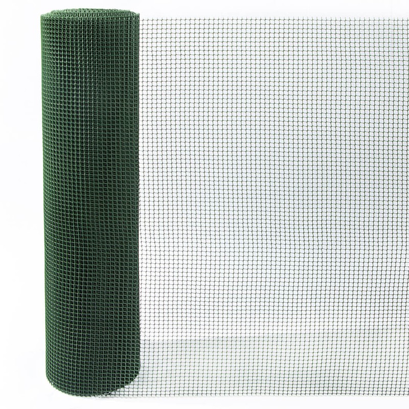 Grillage plastique polyéthylène vert 1X3M, Idéal Garden maille H
