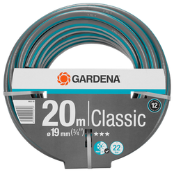 Pack Tuyau Classic 20M 19mm + Support + Pistolet Arrosage Gardena