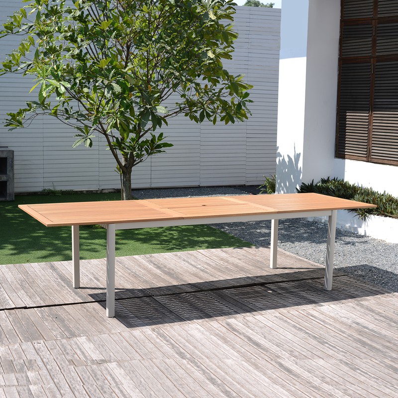 Table de jardin extensible Chillvert Imperia Bois et Aluminium 214
