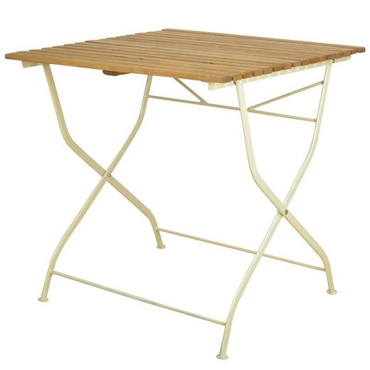 Creme- og træfoldebord 78,4 x 78,0 x 77,0 cm Esschert Design