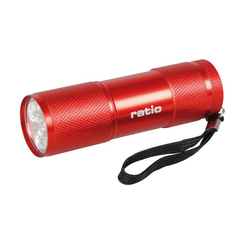 Mini lampe de poche rouge 9 Led 670 Nm Puissante torche de lumière rouge  pour la chasse Lampe de poche