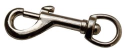 Karabiner mit vernickelter Feder 75 mm. 1 Stck