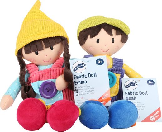 Stoffen poppen "Noah & Emma"