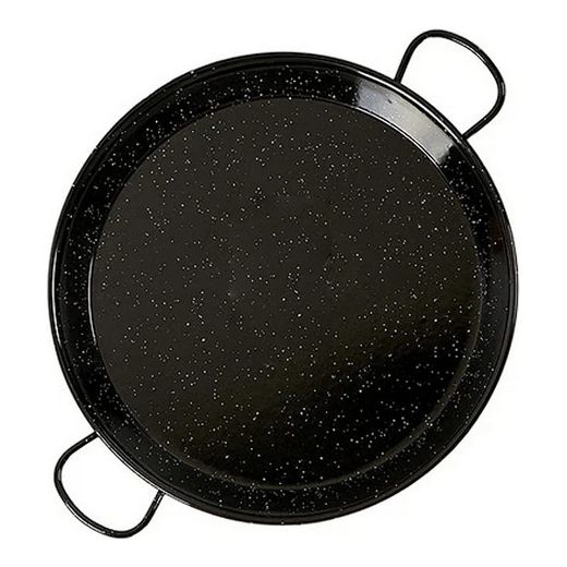 Padella per paella in acciaio smaltato nero 50 (50 x 6 x 64 cm)