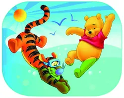Guarda-sol para carro Lado C / Ventosa 44X35 Winnie & Tiger 2 Und