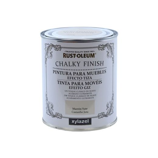 Pacote de tinta CHALKY FINISH Xylacel Brown Juta + Cobrir tudo + Bandeja