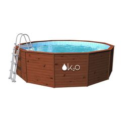 Pack Oval Steel Pool Gre 730x375x132 cm + Abdeckung + Reinigungsset + Spender + Chlor