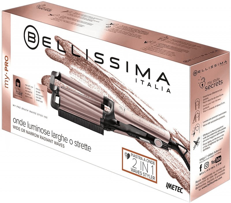 Piastra per capelli professionale a vapore Imetec Bellissima My Pro Steam  B28 100 — Brycus
