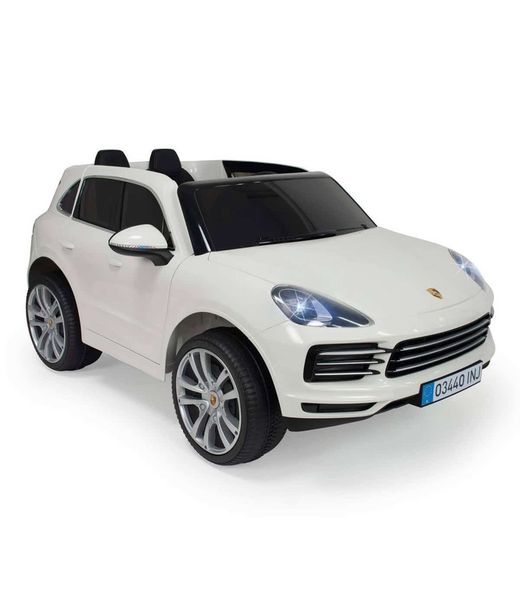 Voiture Électrique Porsche Cayenne S Blanche 12V 719 Injusa 134 x 81,50 x 58 cm