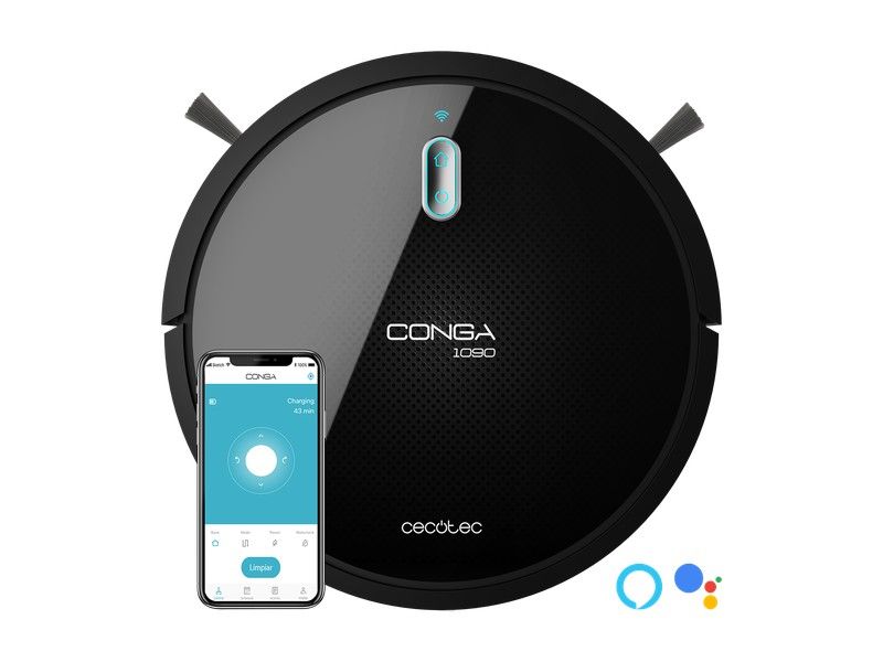 Robot Aspirateur Conga 1090 Connected Force Cecotec — BRYCUS Robot Aspirateur Conga 1090 Connected Force Cecotec — BRYCUS