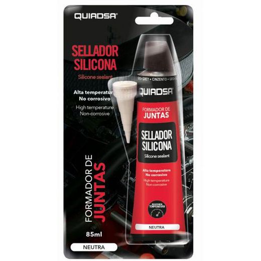Sigillante adesivo per alte temperature per motori Grigio. Tubo 85 ml.Quiadsa