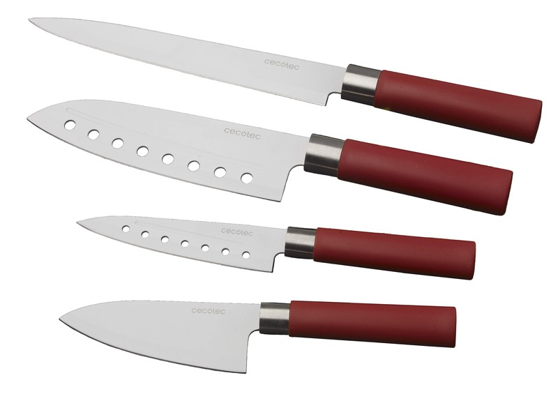 Set di 4 coltelli santoku con rivestimento in ceramica Cecotec — Brycus
