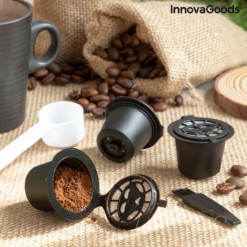 Set di 3 capsule di caffè riutilizzabili Recoff