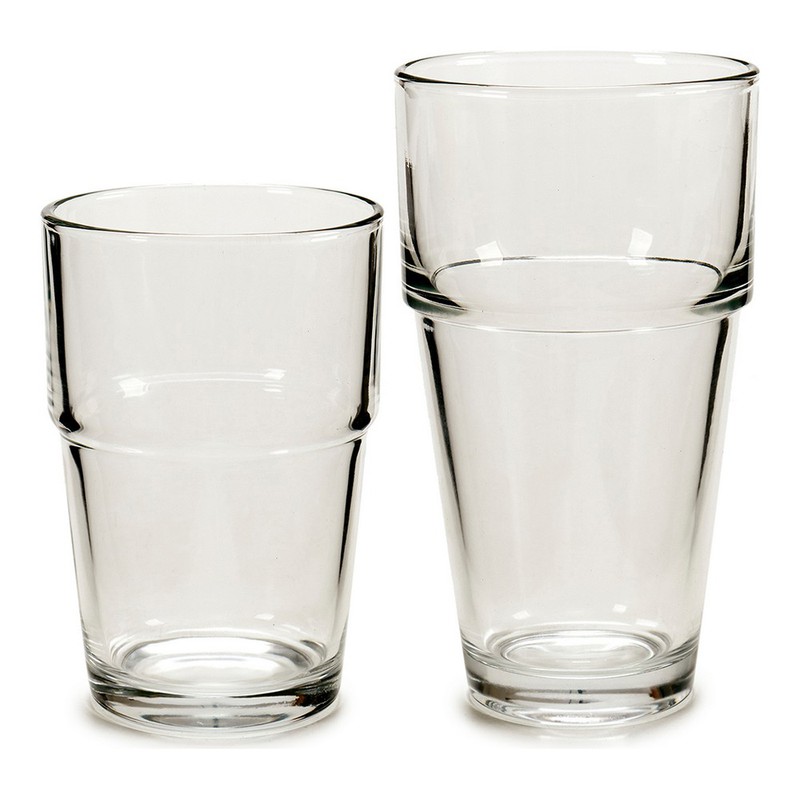 Set di Bicchieri in Cristallo di Vetro Trasparente Vivalto (12 Pezzi)