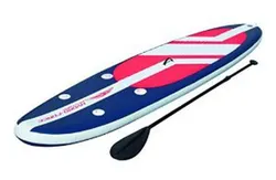 Planche Paddle Surf Gonflable Bestway Hydro-Force Long Tail 335x76x15 cm avec Aviron, Pompe et Sac