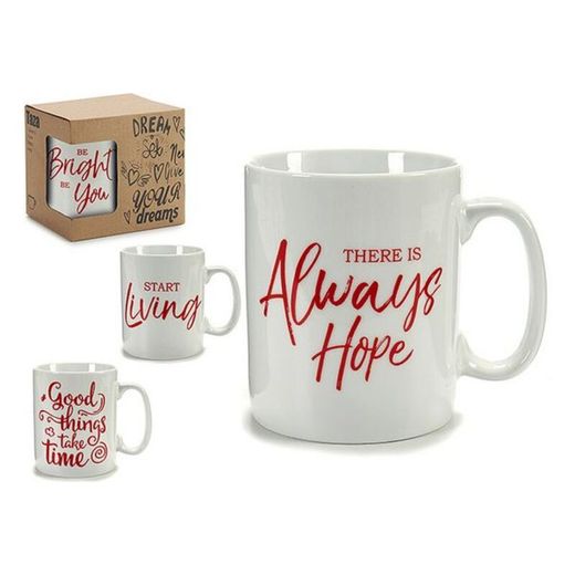 Krus rødt porcelæn (500 ml)