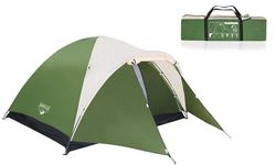 Pack Comfort Quest 200 Mumienschlafsack 220 x 75 cm 7 bis 11 ° C mit Transporttasche + Bestway Ventura Single Aufblasbare Matratze 185 x 76 x 28 cm + Bestway Montana Zelt 210 x 235 x 130 cm