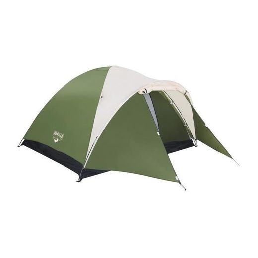 Pack Comfort Quest 200 Mumienschlafsack 220 x 75 cm 7 bis 11 ° C mit Transporttasche + Bestway Ventura Single Aufblasbare Matratze 185 x 76 x 28 cm + Bestway Montana Zelt 210 x 235 x 130 cm