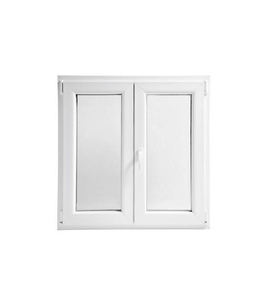 Fenêtre PVC à double vitrage 100x100 oscillo-battante double vitrage série Cando 7006.